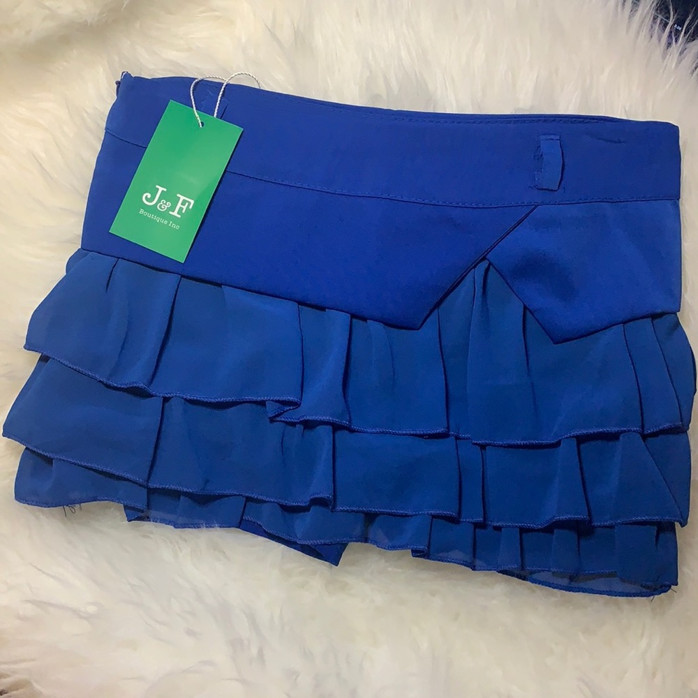 Blue Mini Skort